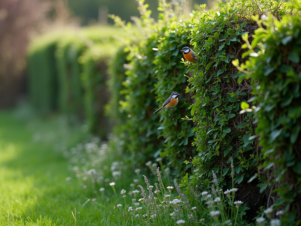 an_overgrown_hedge_image (2) Overgrown hedge in a UK garden – when to cut hedges to protect nesting birds.